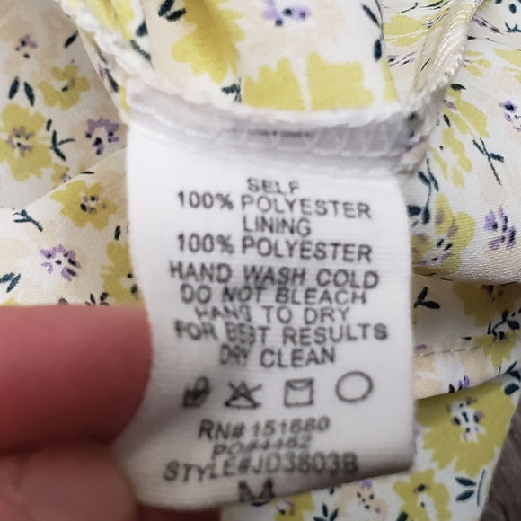 Storia Women's Medium Floral Sundress Loose Flowy Ruffle Detail Sleeveless Tier - Picture 5 of 11